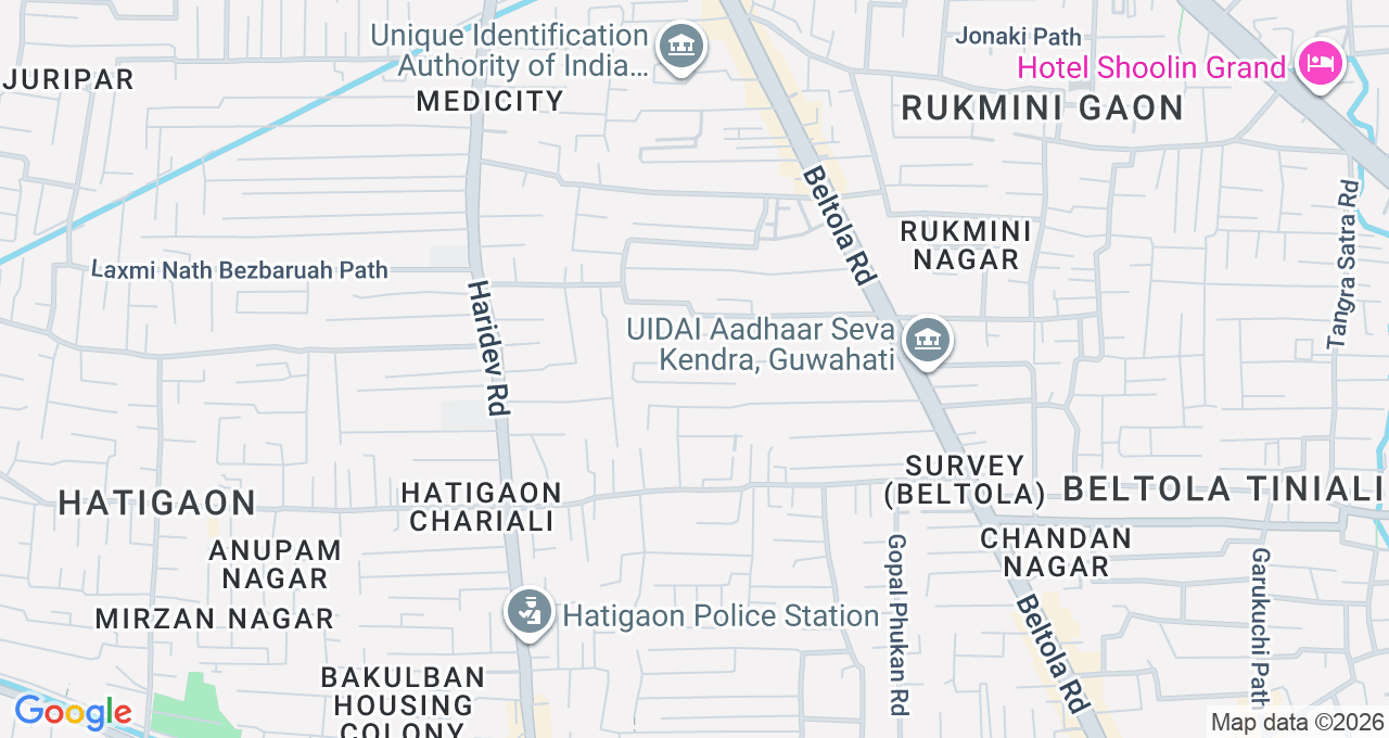 Map of Beltola, Guwahati