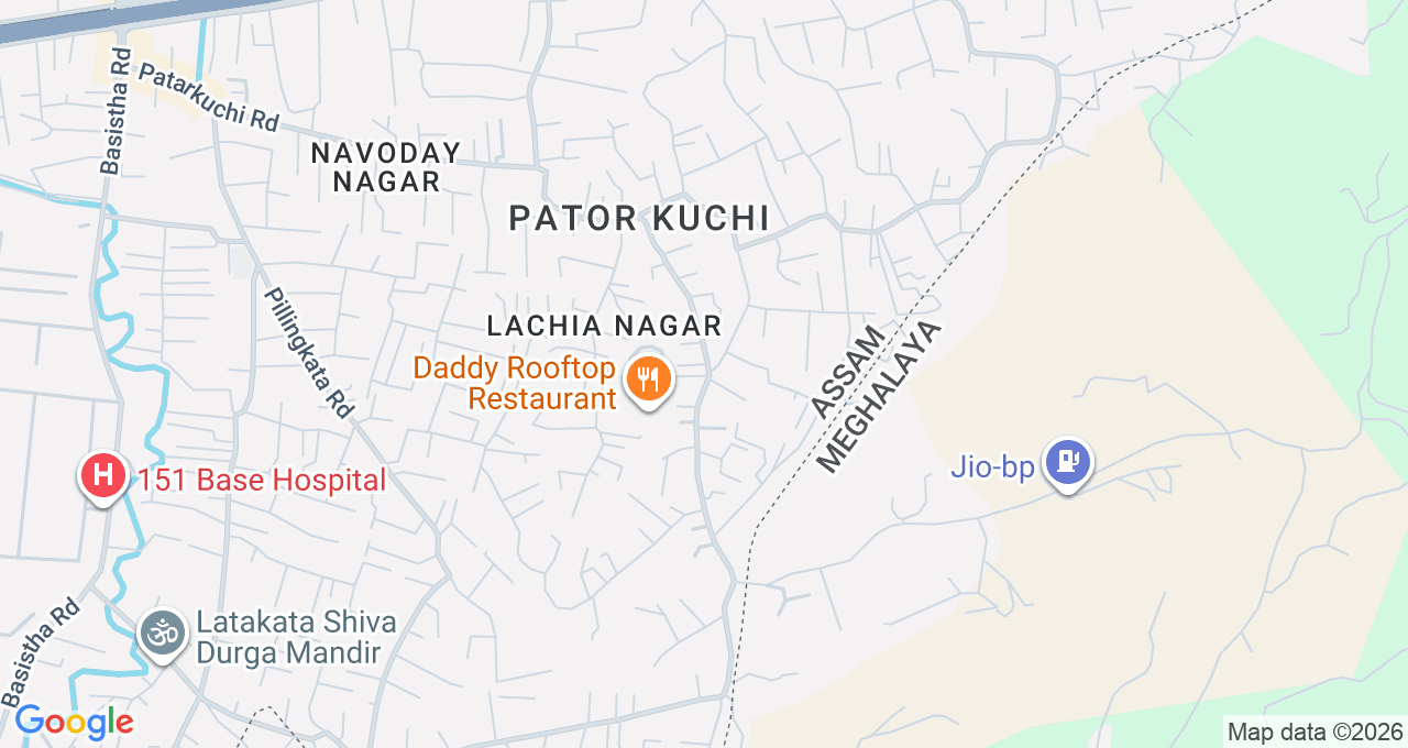 Map of Basistha, Guwahati