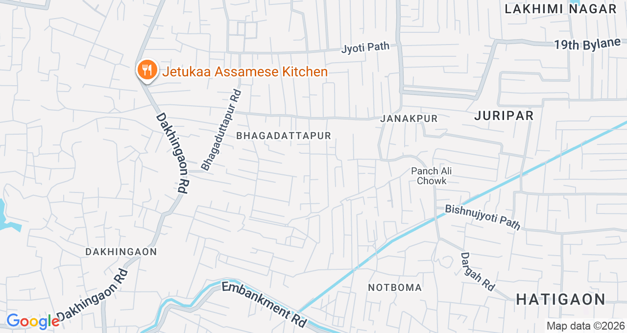 Map of Kahilipara, Guwahati