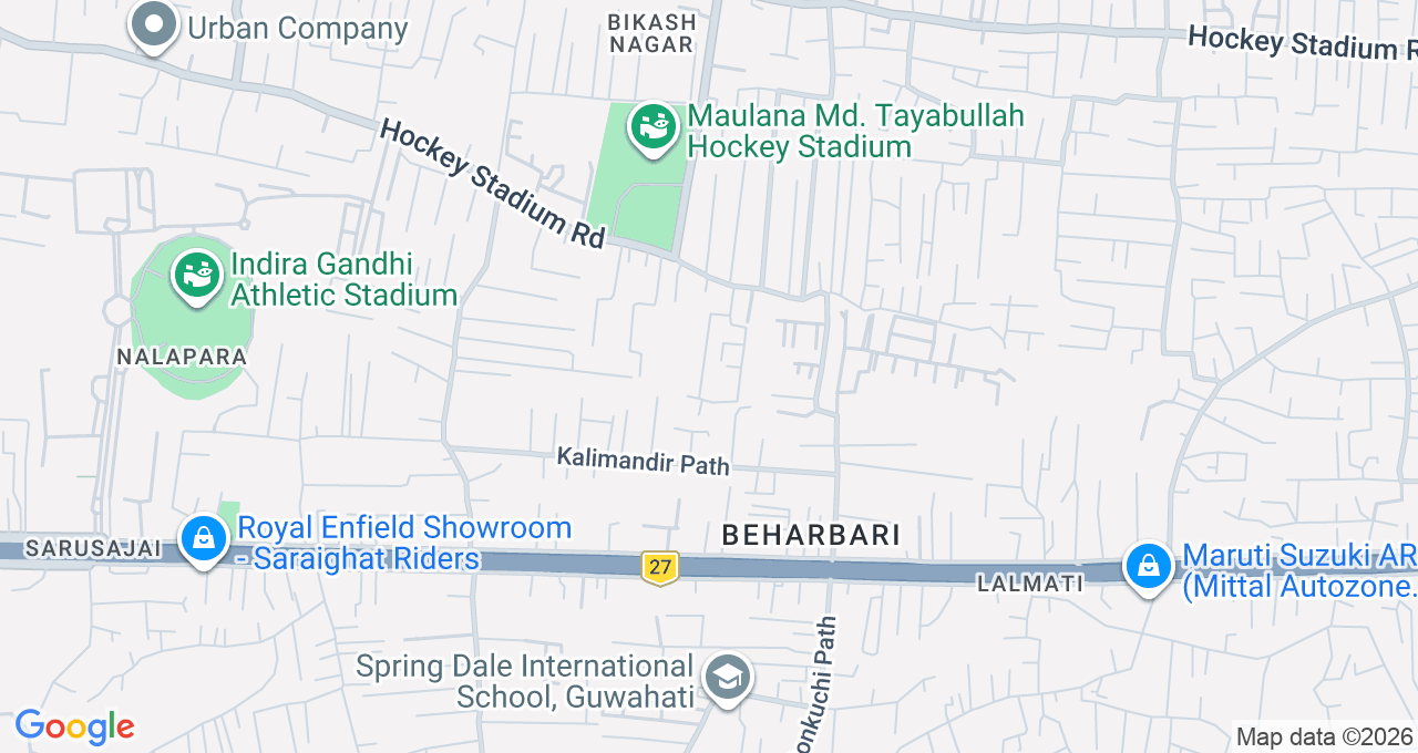 Map of Beharbari, Guwahati