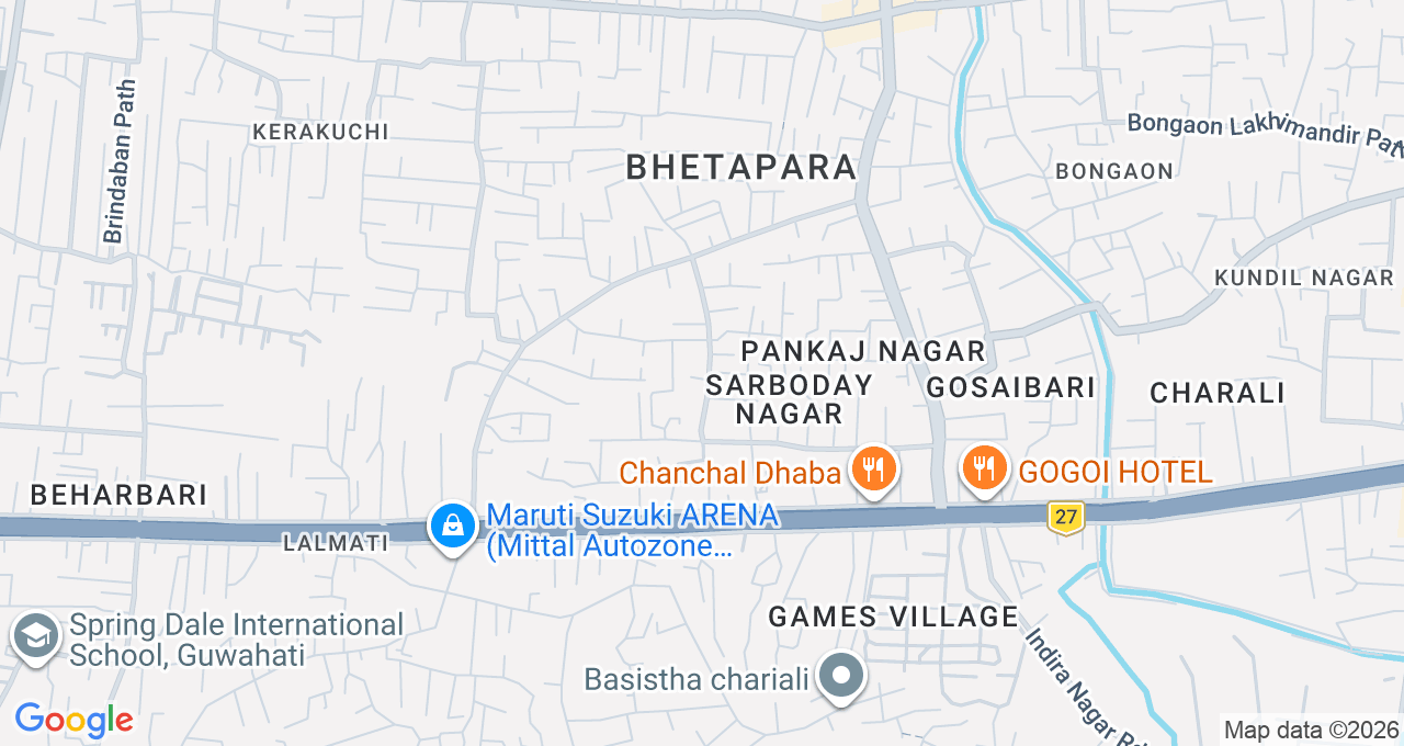 Map of Bhetapara, Guwahati