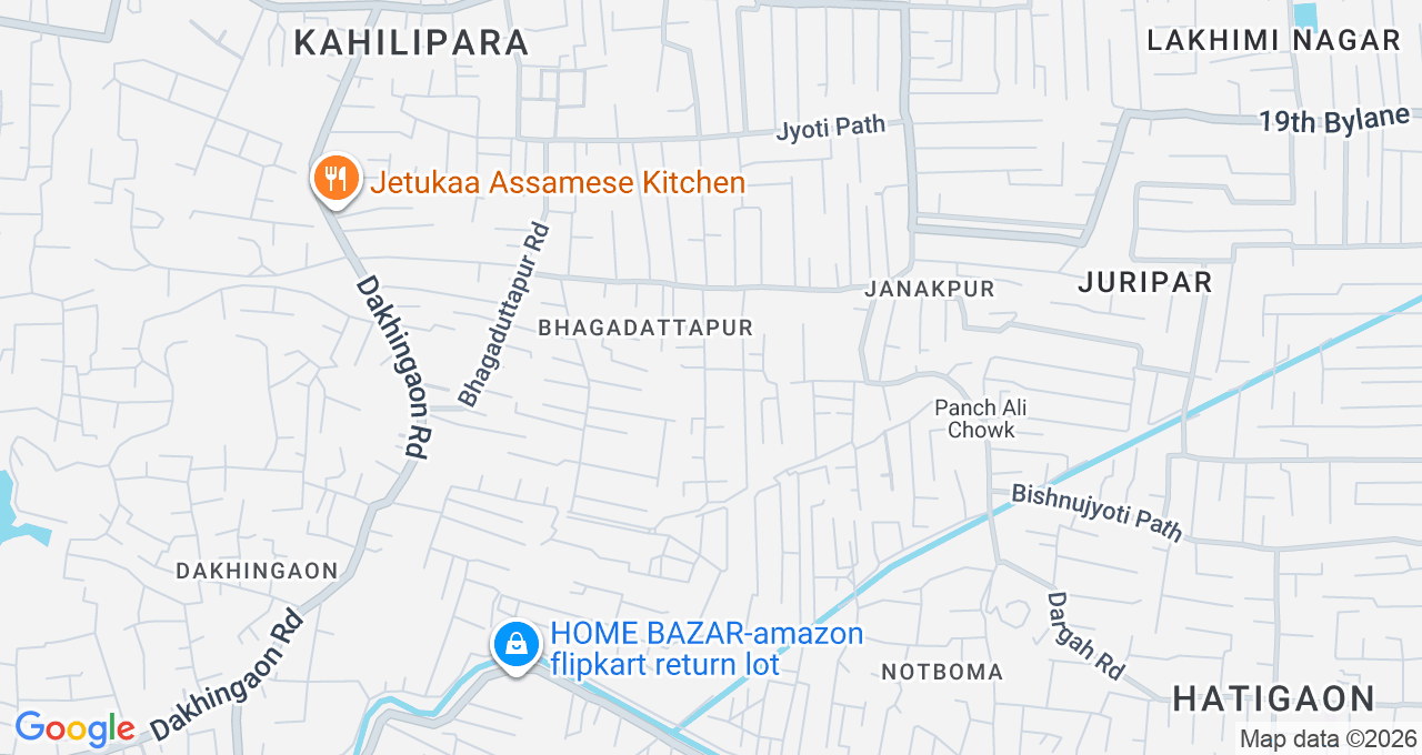 Map of Kahilipara, Guwahati