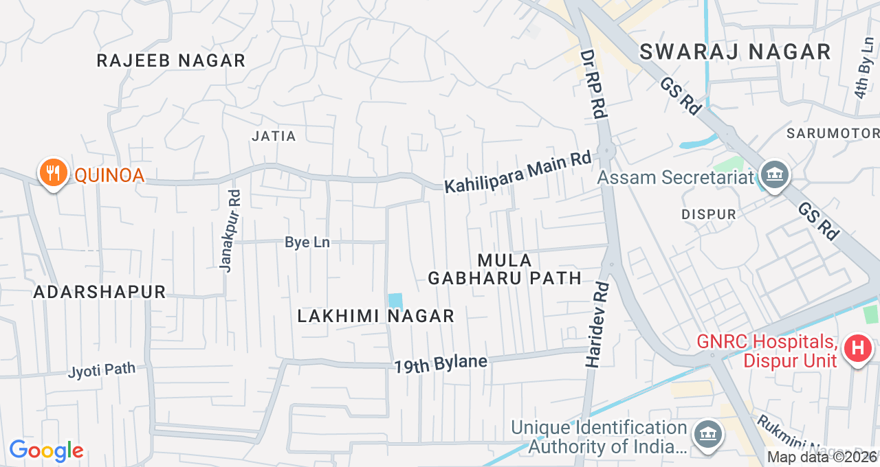 Map of Kahilipara, Guwahati