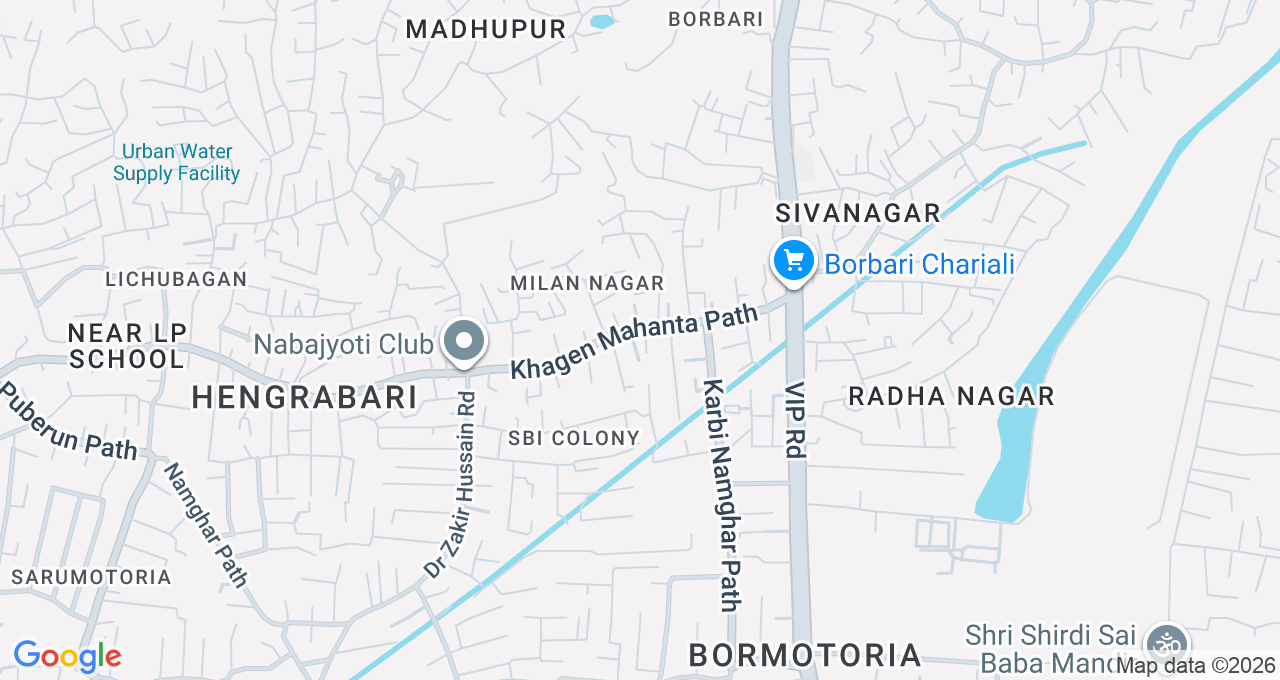 Map of Hengrabari, Guwahati