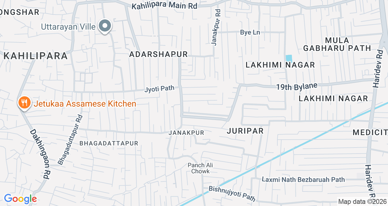 Map of Kahilipara, Guwahati
