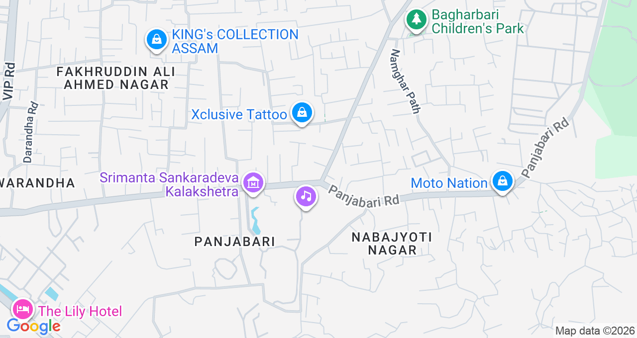 Map of Six Mile, Guwahati