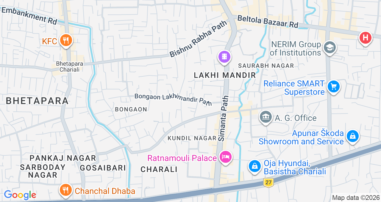 Map of Beltola, Guwahati