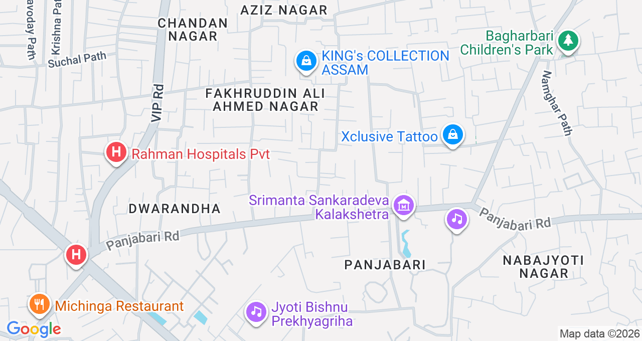 Map of Barbari, Guwahati