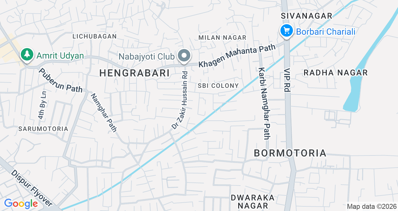 Map of Hengrabari, Guwahati