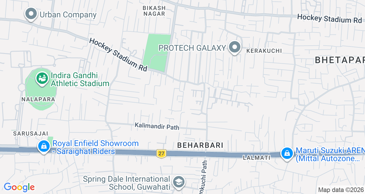Map of Beharbari, Guwahati