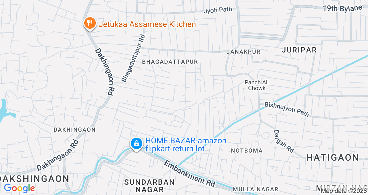 Map of Kahilipara, Guwahati