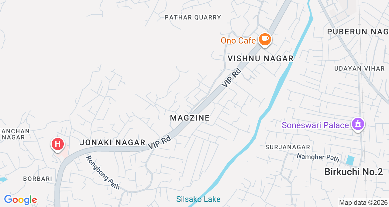 Map of Pathar Quarry, Guwahati