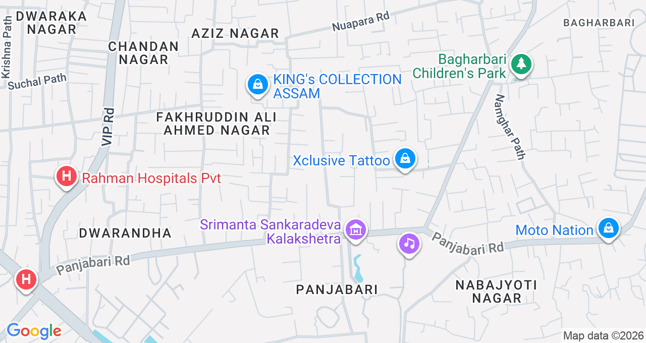 Map of Panjabari, Guwahati