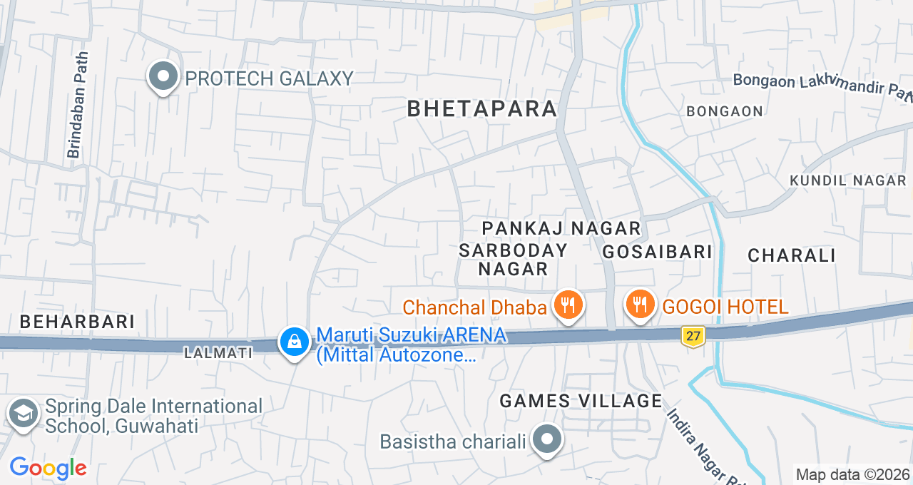 Map of Lalmati, Guwahati