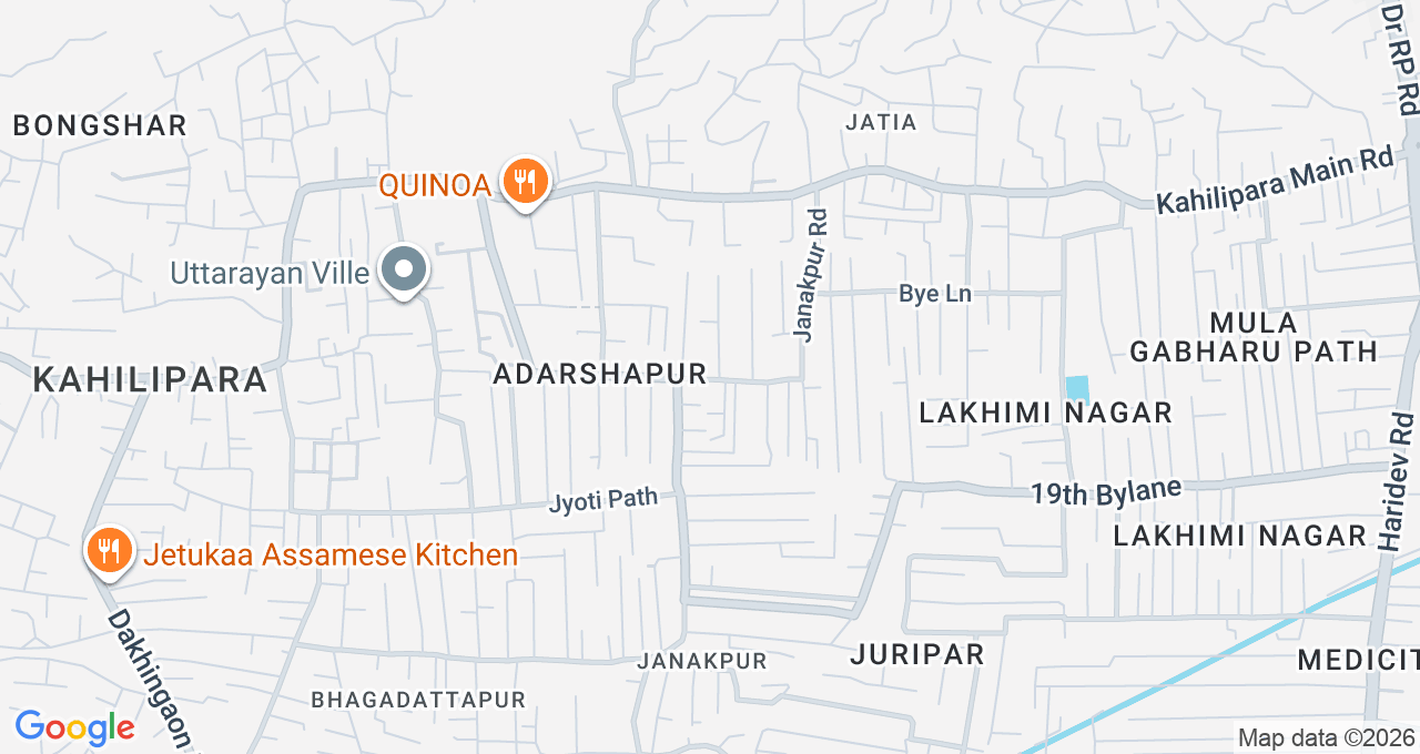 Map of Kahilipara, Guwahati