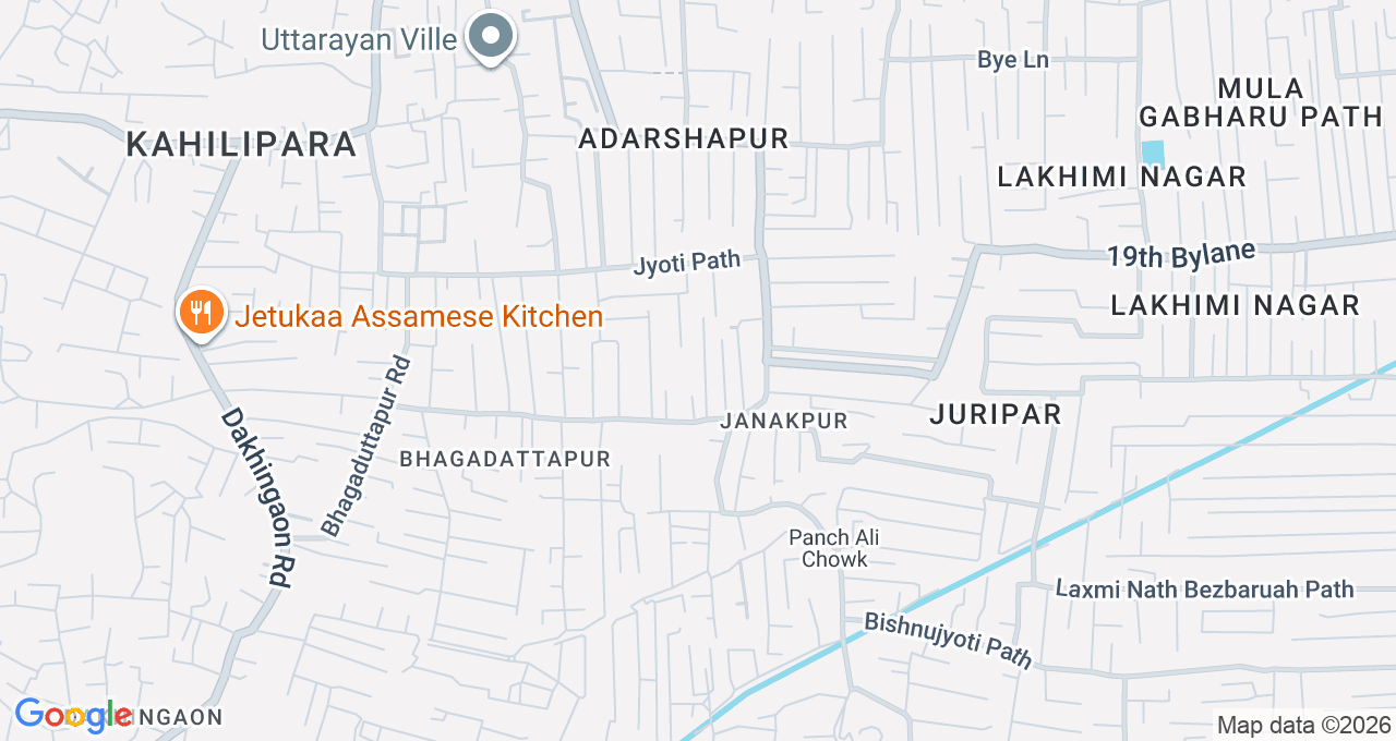 Map of Kahilipara, Guwahati