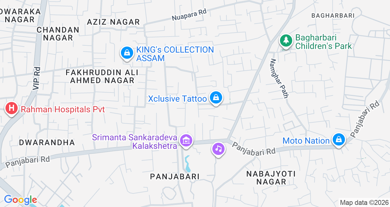 Map of Panjabari, Guwahati