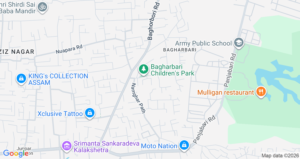 Map of Panjabari, Guwahati