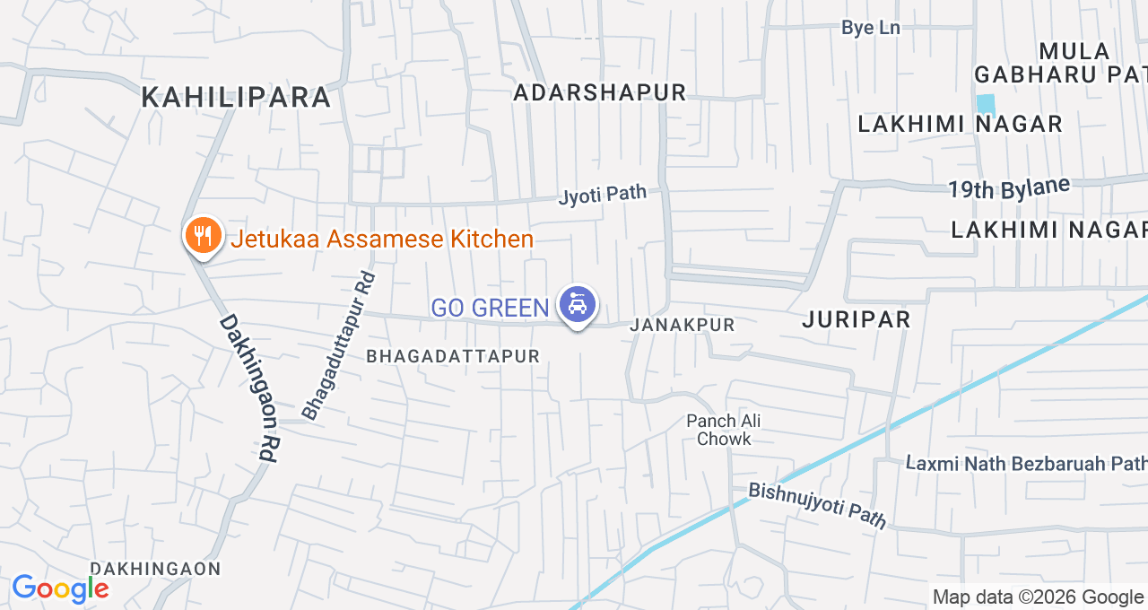 Map of Kahilipara, Guwahati
